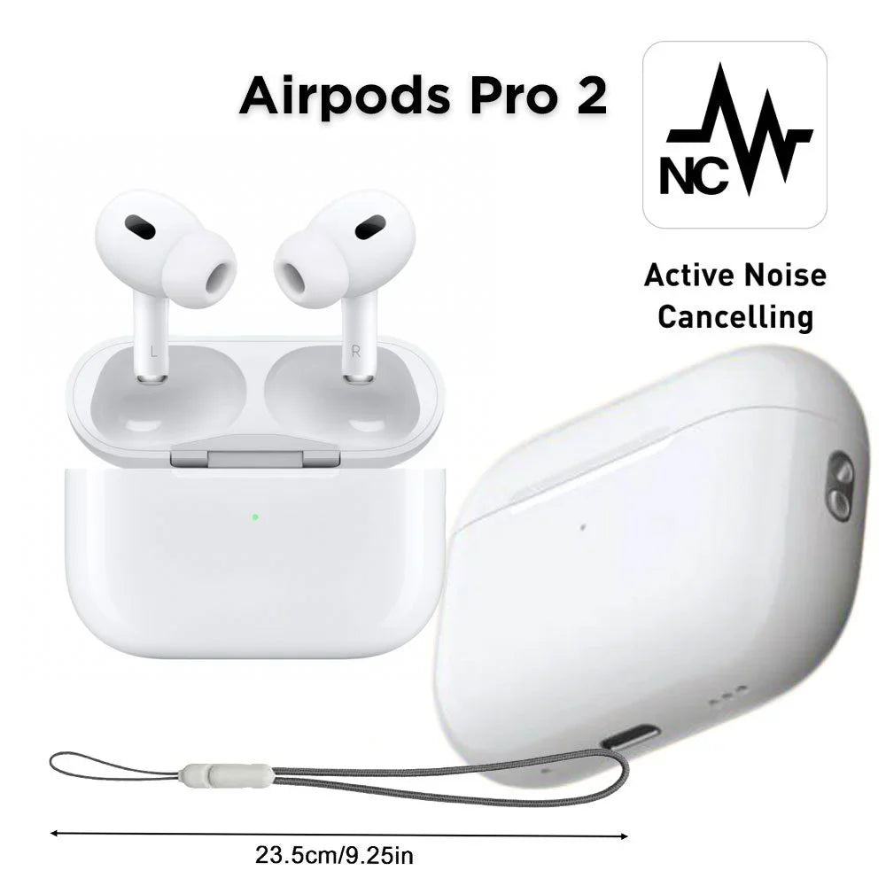 AirPods Pro 2nd Generation - Premium Quality Earbuds - ANC working + Buzzer addition