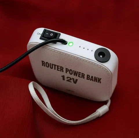 WiFi Router UPS Power Bank, 12 Volts, 20,000 mAH Battery - 5 to 7 Hours Battery Life - Best Quality