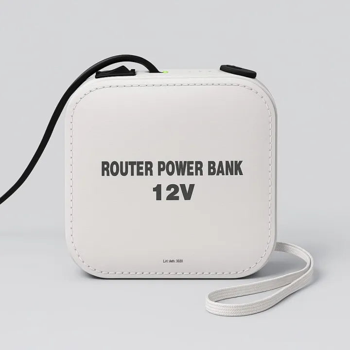 WiFi Router UPS Power Bank, 12 Volts, 20,000 mAH Battery - 5 to 7 Hours Battery Life - Best Quality