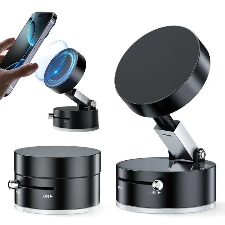 Magnetic Phone Holder Device - For Car/Mirror/Gym Use it Anywhere - Double-sided, 360° rotation