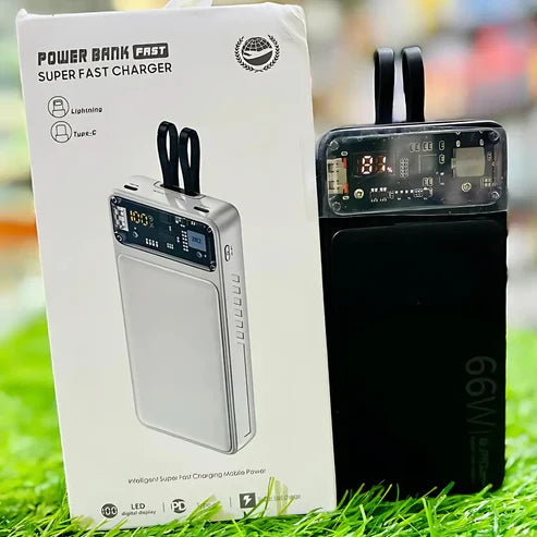 66W Super Fast Charge PD Power Bank 20000mAh Portable Fast Charging Powerbank With Digital Display | Compatible with Samsung/iPhone and More