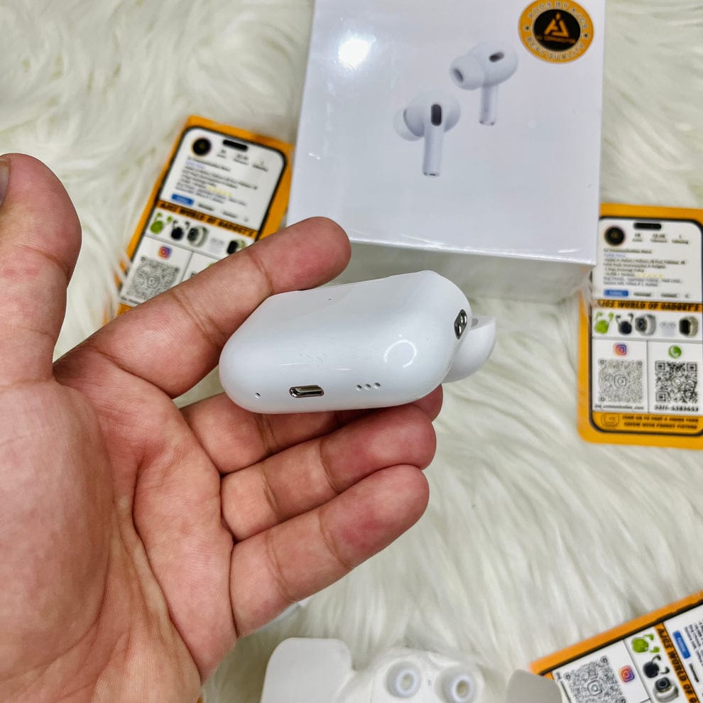 AirPods Pro 2nd Generation - Premium Quality Earbuds - ANC working + Buzzer addition