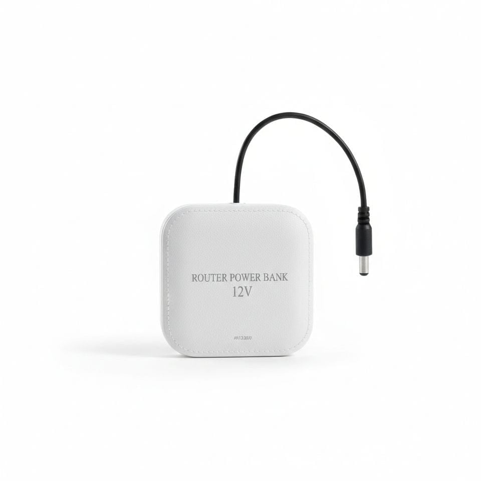 WiFi Router UPS Power Bank, 12 Volts, 20,000 mAH Battery - 5 to 7 Hours Battery Life - Best Quality
