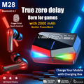 M28 TWS Wireless Earbuds With Charging Case Premium Quality Smooth Sound - for gaming & Music