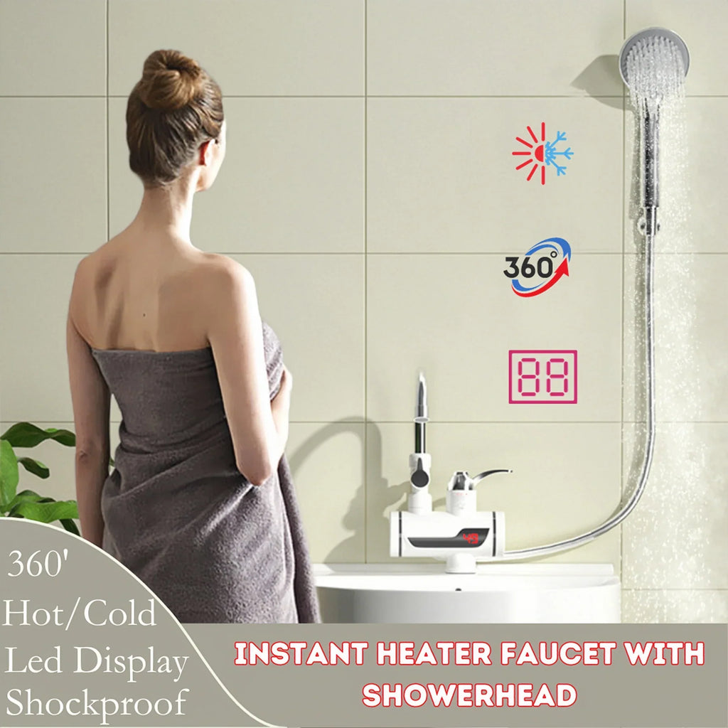 Electric Kitchen Instant Water Heater Tap - 2500W - Easy Installation